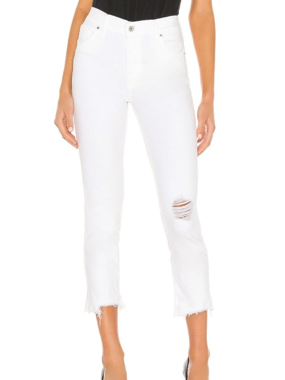 Levi's 724 HR Straight Crop, Arctic White